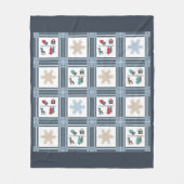 Kerstmis, nieuw jaar, herten fleece deken (Voorkant)