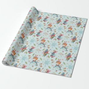 Kerstmis/nieuw jaar tijgerwerkpapier cadeaupapier
