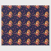 Kerstmis/nieuw jaar tijgerwerkpapier cadeaupapier (Vlak)