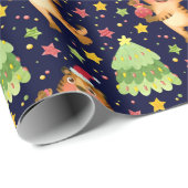Kerstmis/nieuw jaar tijgerwerkpapier cadeaupapier (Rol Hoek)