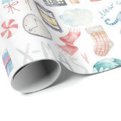 Kerstmis/nieuw jaar tijgerwerkpapier cadeaupapier (Rol Hoek)