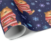 Kerstmis/nieuw jaar tijgerwerkpapier cadeaupapier (Rol Hoek)