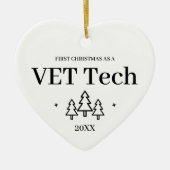 Kerstmis nieuwe baan VET Tech Keramisch Ornament (Voorkant)