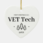 Kerstmis nieuwe baan VET Tech Keramisch Ornament (Achterkant)