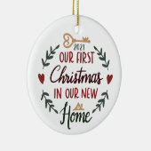 Kerstmis nieuwe startversiering keramisch ornament (Rechts)