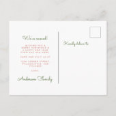 Kerstmis: Nieuwe thuisfeestdag Aankondigingskaart (Achterkant)