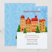 Kerstmis: nieuwe thuisfeestdag feestdagenkaart (Voorkant / Achterkant)