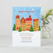 Kerstmis: nieuwe thuisfeestdag feestdagenkaart (Staand voorkant)