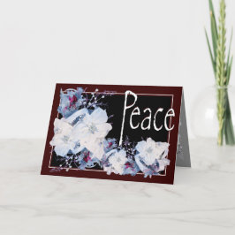 Kerstmis, nieuwjaar, feestdag - Poinsettia-kaart Feestdagen Kaart