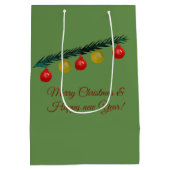 Kerstmis, Nieuwjaar Gift Bag Medium Cadeauzakje (Achterkant)