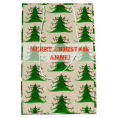 Kerstmis, Nieuwjaar Gift Bag Medium Cadeauzakje (Voorkant)