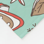 Kerstmis Nieuwjaar:  Hand getrokken Fleece Deken (Hoek)