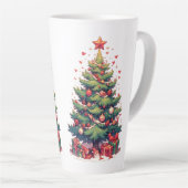 Kerstmis, Nieuwjaar, Kerstman Latte Mok (Rechterhoek)