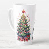 Kerstmis, Nieuwjaar, Kerstman Latte Mok (Linkerhoek)