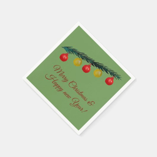 Kerstmis, Nieuwjaar Servet (Hoek)