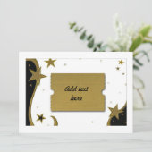 Kerstmis, Nieuwjaar, Trouwen, Jubileum Feestdagenkaart (Staand voorkant)