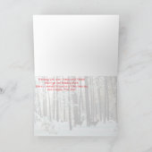 Kerstmis, Nieuwjaar, Vakantie - Deer Feestdagen Kaart (Binnen)