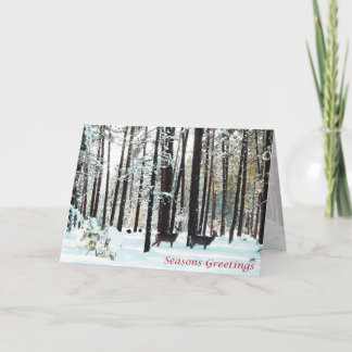 Kerstmis, Nieuwjaar, Vakantie - Deer Feestdagen Kaart