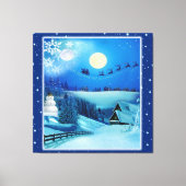 Kerstmis & Nieuwjaar van 2024 Canvas Afdruk (Voorkant)