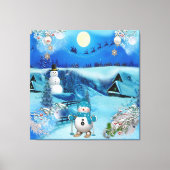 Kerstmis & Nieuwjaar van 2024 Canvas Afdruk (Voorkant)