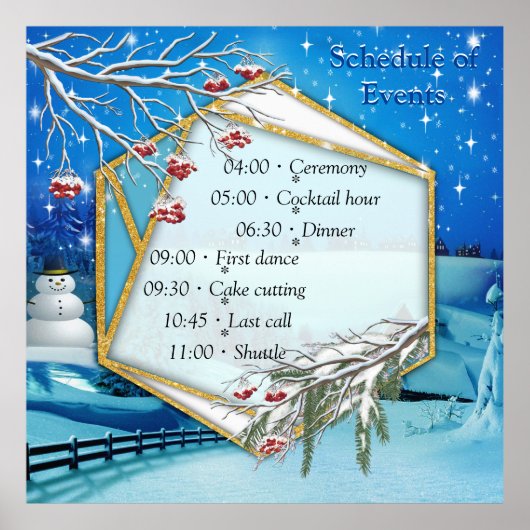 Kerstmis & Nieuwjaar van 2024 Poster (Voorkant)