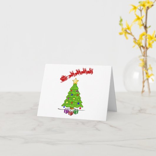 KERSTMIS/NIEUWJAAR WENSEN BURENKAART KAART (Gele Bloem)