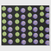 Kerstmis - nieuwjaarsdag feestdagen cadeaupapier (Vlak)