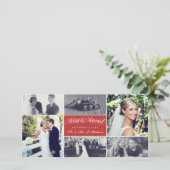 Kerstmis, nieuwjaarsfoto's, collage feestdagenkaart (Staand voorkant)