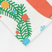 Kerstmis, Nieuwjaarspictogram ingesteld. Winter fe Fleece Deken (Hoek)