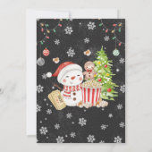 Kerstmis Night Holiday Kaart (Achterkant)