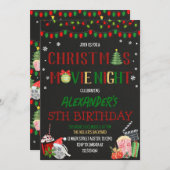 Kerstmis Night Kaart (Voorkant / Achterkant)