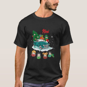 Kerstmis Nini Green Truck Cute Gif T-shirt