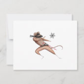 Kerstmis Ninja Mouse Feestdagenkaart (Voorkant)