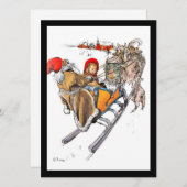 Kerstmis Nisse en Kersti Feestdagenkaart (Voorkant / Achterkant)