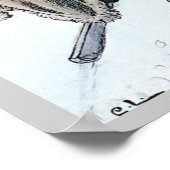 Kerstmis Nisse en Kirsti Poster (Hoek)