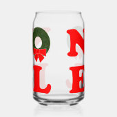 Kerstmis NOEL Blikvorm Glas (Rechts)