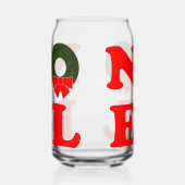 Kerstmis NOEL Blikvorm Glas (Links)
