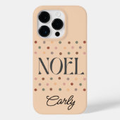 Kerstmis NOEL Boho Beige Case-Mate iPhone Case (Achterkant)