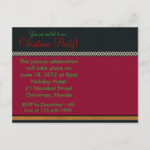 Kerstmis Noel ~ Briefkaart / Uitnodiging (Achterkant)