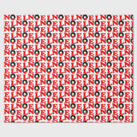 Kerstmis NOEL Cadeaupapier (Vlak)