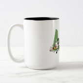 Kerstmis Noel gepersonaliseerd Tweekleurige Koffiemok (Links)