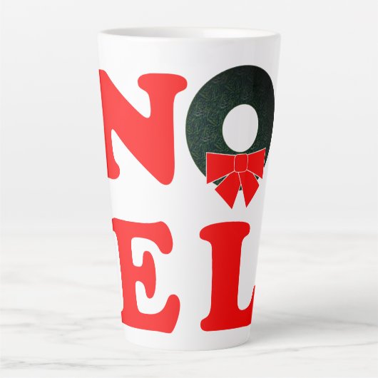 Kerstmis NOEL Latte Mok (Voorkant)