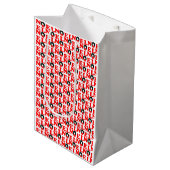 Kerstmis NOEL Medium Cadeauzakje (Voorkant Gekanteld)