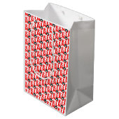 Kerstmis NOEL Medium Cadeauzakje (Achterkant Gekanteld)