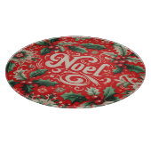 Kerstmis Noel Rood & Groen Snijplank (Hoek)