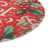 Kerstmis Noel Rood & Groen Snijplank (Hoek)