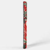 Kerstmis Noel rood & groen Telefoon Case Samsung Galaxy Hoesje (Rechterkant)