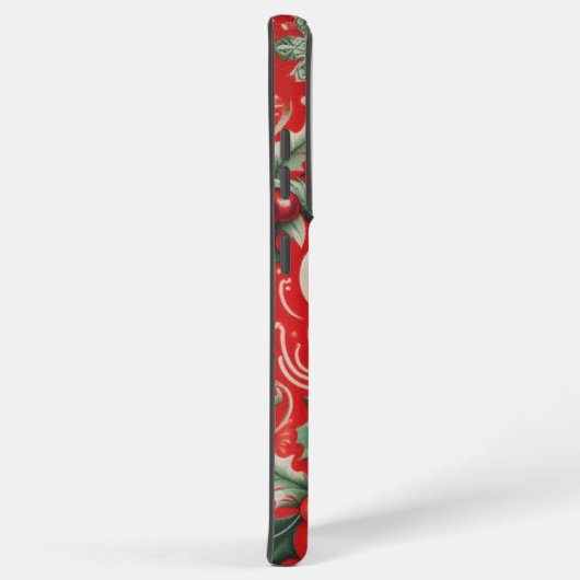 Kerstmis Noel rood & groen Telefoon Case Samsung Galaxy Hoesje (Rechterkant)