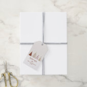 Kerstmis Noëlpakket Wijnfles Festijnelijk Cadeaulabel (Met Touw)