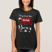 Kerstmis noemen ze me Nana Beer Matching Pajama F T-shirt (Voorkant)